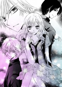 Tsubasa with Akira, Midori, and Kudou (clockwise T to B)